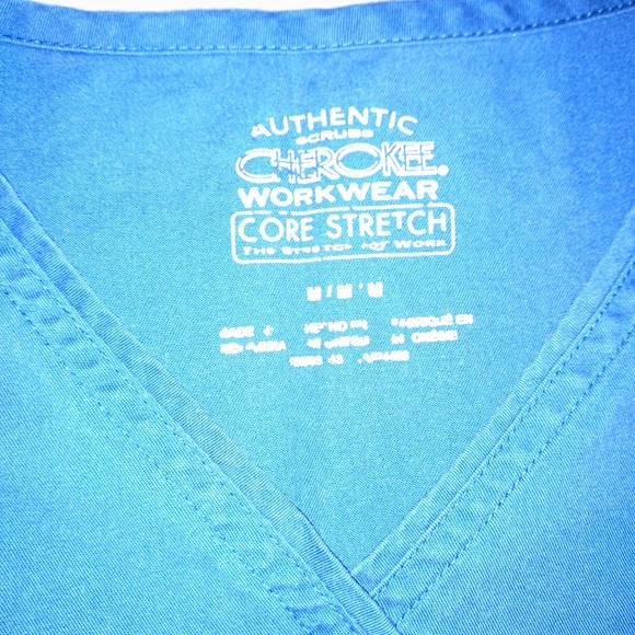 Blue Scrub Top - Picture 3 of 3